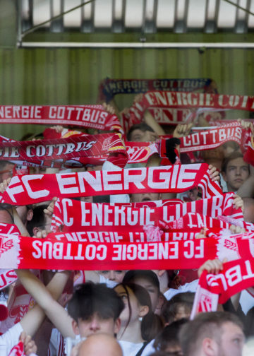 Cottbus, Deutschland 15. Mai 2022:Regionalliga Nord / Ost - 2021/2022 - FC Energie Cottbus vs. Chemie Leipzig