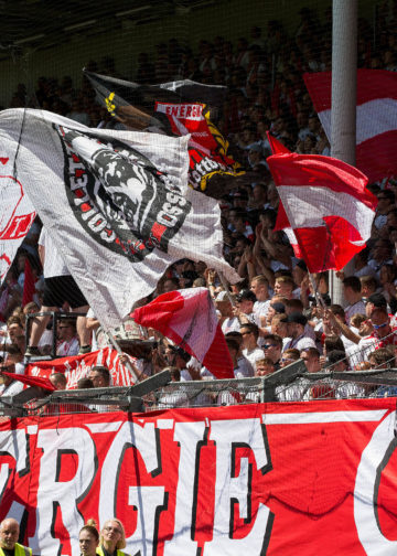 Cottbus, Deutschland 15. Mai 2022:Regionalliga Nord / Ost - 2021/2022 - FC Energie Cottbus vs. Chemie Leipzig
