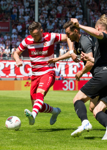 Cottbus, Deutschland 15. Mai 2022:Regionalliga Nord / Ost - 2021/2022 - FC Energie Cottbus vs. Chemie Leipzig