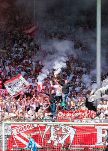 Cottbus, Deutschland 15. Mai 2022:Regionalliga Nord / Ost - 2021/2022 - FC Energie Cottbus vs. Chemie Leipzig