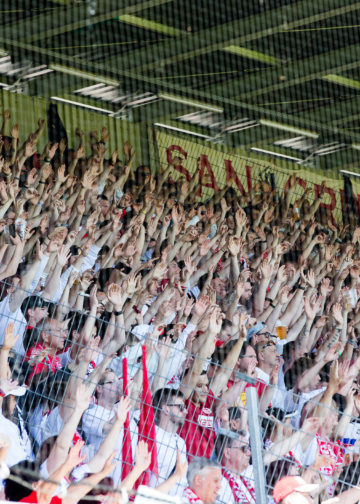Cottbus, Deutschland 15. Mai 2022:Regionalliga Nord / Ost - 2021/2022 - FC Energie Cottbus vs. Chemie Leipzig
