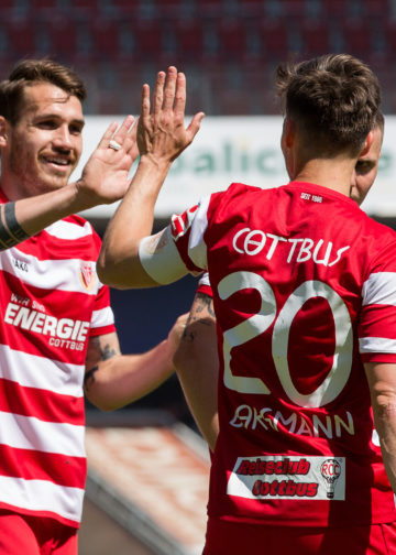 Cottbus, Deutschland 15. Mai 2022:Regionalliga Nord / Ost - 2021/2022 - FC Energie Cottbus vs. Chemie Leipzig