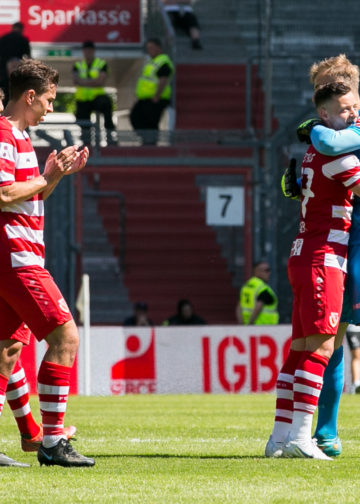 Cottbus, Deutschland 15. Mai 2022:Regionalliga Nord / Ost - 2021/2022 - FC Energie Cottbus vs. Chemie Leipzig