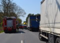 Tödlicher Verkehrsunfall auf der B97 zwischen Schwarzkollm und Hoyerswerda; Foto: Blaulichtreport Lausitz