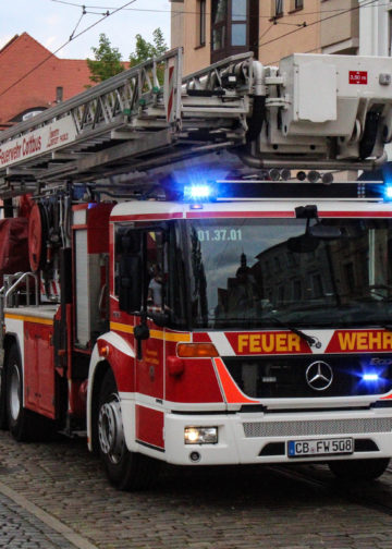Brand im Cottbuser Café Lucie; Foto: Blaulichtreport Lausitz