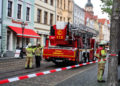 Brand im Cottbuser Café Lucie; Foto: Blaulichtreport Lausitz