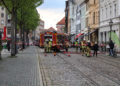 Brand im Cottbuser Café Lucie; Foto: Blaulichtreport Lausitz