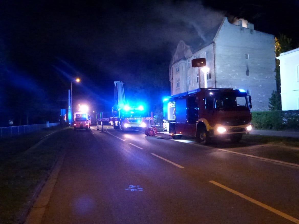 Haus in Cottbus-Sandow brannte; Foto: Berufsfeuerwehr Cottbus