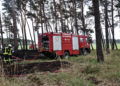 1,5ha Waldbrand an der Dubener Platte bei Luckau forderte Feuerwehren; Foto: Blaulichtreport Lausitz