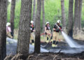 1,5ha Waldbrand an der Dubener Platte bei Luckau forderte Feuerwehren; Foto: Blaulichtreport Lausitz