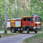 Waldbrand Nordstrand Stausee bei Klein Döbbern; Foto: Blaulichtreport Lausitz