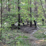 Waldbrand Nordstrand Stausee bei Klein Döbbern; Foto: Blaulichtreport Lausitz