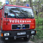 Waldbrand Nordstrand Stausee bei Klein Döbbern; Foto: Blaulichtreport Lausitz