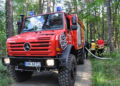 Waldbrand Nordstrand Stausee bei Klein Döbbern; Foto: Blaulichtreport Lausitz