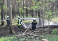 Waldbrand Nordstrand Stausee bei Klein Döbbern; Foto: Blaulichtreport Lausitz