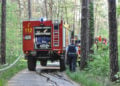 Waldbrand Nordstrand Stausee bei Klein Döbbern; Foto: Blaulichtreport Lausitz