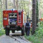 Waldbrand Nordstrand Stausee bei Klein Döbbern; Foto: Blaulichtreport Lausitz