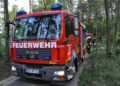 Waldbrand Nordstrand Stausee bei Klein Döbbern; Foto: Blaulichtreport Lausitz