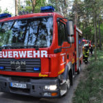 Waldbrand Nordstrand Stausee bei Klein Döbbern; Foto: Blaulichtreport Lausitz