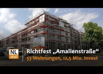 Richtfest für Neubauprojekt in der Cottbuser Amalienstraße
