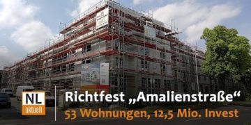 Richtfest für Neubauprojekt in der Cottbuser Amalienstraße