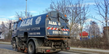 ALBA - Straßenreinigung; Foto: Cottbus-Bilder @UK