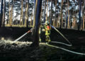 Waldbrand bei Schorbus; Foto: Blaulichtreport Lausitz