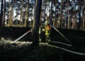 Waldbrand bei Schorbus; Foto: Blaulichtreport Lausitz