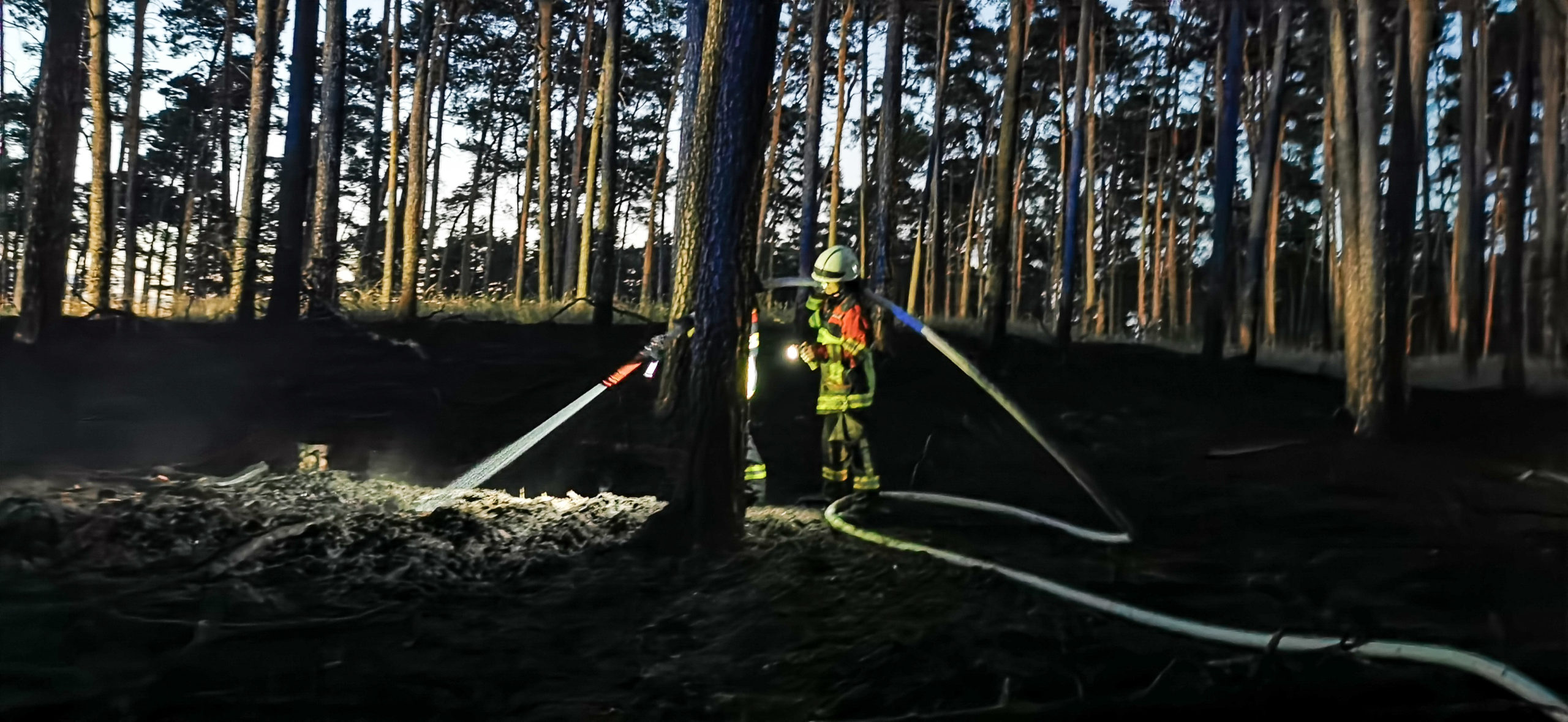 Waldbrand bei Schorbus; Foto: Blaulichtreport Lausitz