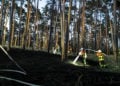 Waldbrand bei Schorbus; Foto: Blaulichtreport Lausitz