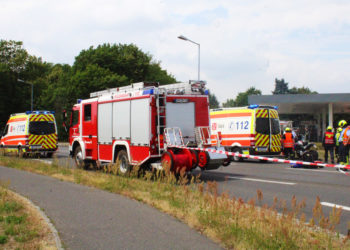 Motorradunfall Spremberg am 20220625; Foto: Blaulichtreport Lausitz