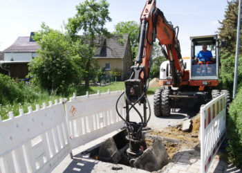 Trinkwasserleitung in Leuthen erneuert