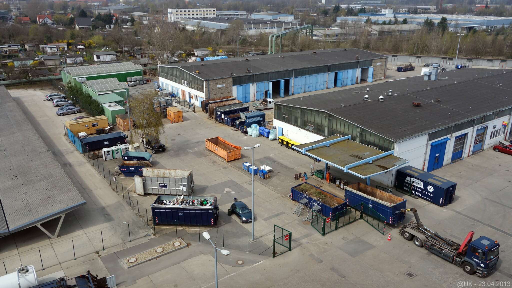 Wertstoffhof der ALBA in Cottbus-Sandow; Foto: Cottbus-Bilder @UK