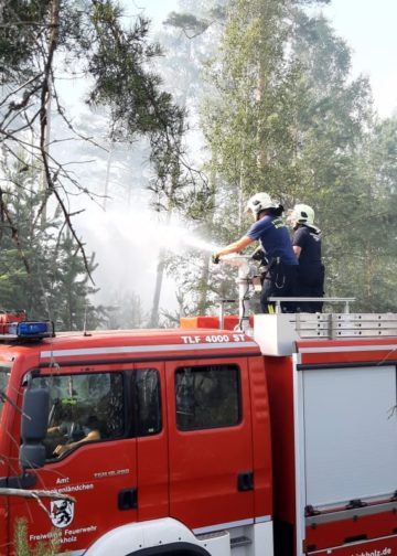 Waldbrand Lieberoser Heide; Foto: Landkreis Dahme Spreewald