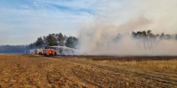Waldbrand bei Mühlberg/Elbe und Zeithain; Foto:  Feuerwehr Cottbus-Sandow