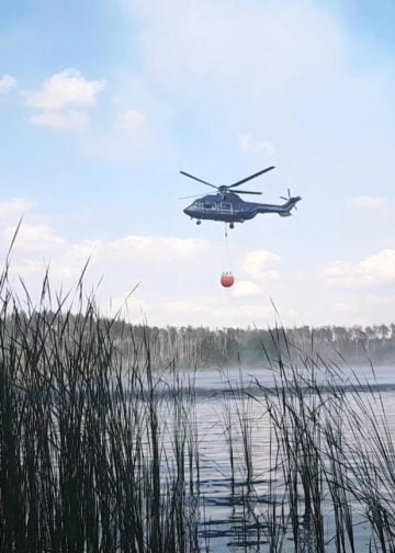 20220705 Waldbrand Lieberoser Heide; Foto: Blaulichtreport Lausitz