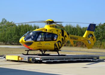 ADAC Rettungshelikopter der ADAC Luftrettung Senftenberg