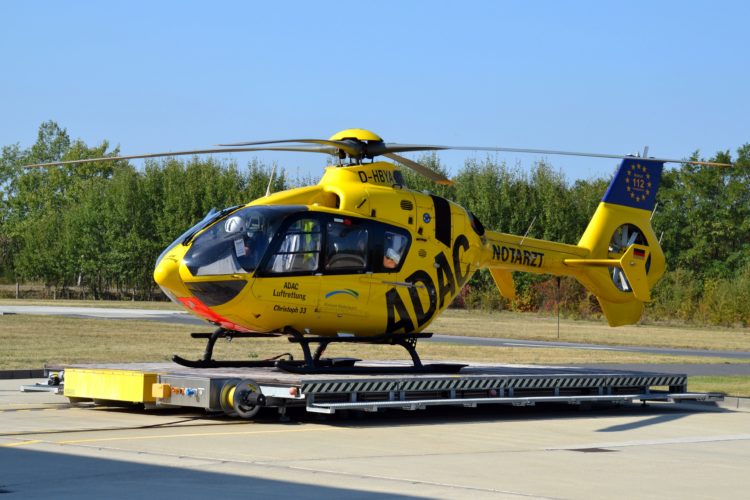 ADAC Rettungshelikopter der ADAC Luftrettung Senftenberg