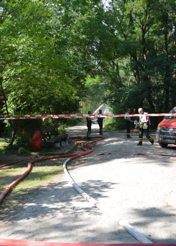 Waldbrand Lieberoser Heide; Foto: Blaulichtreport Lausitz