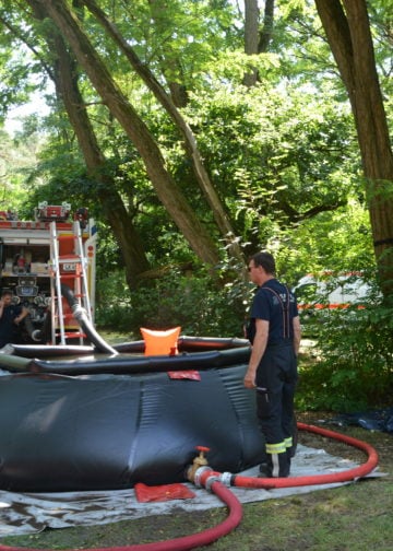 Waldbrand Lieberoser Heide; Foto: Blaulichtreport Lausitz