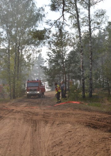 Waldbrand Lieberoser Heide; Foto: Blaulichtreport Lausitz
