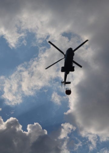 Waldbrand Lieberoser Heide; Foto: Blaulichtreport Lausitz