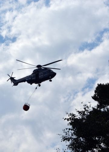 Waldbrand Lieberoser Heide; Foto: Blaulichtreport Lausitz