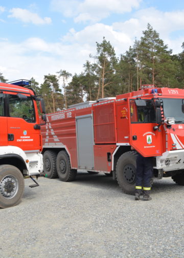Waldbrand bei Falkenberg/Elster: Foto: Blaulichtreport Lausitz