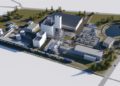 Geplante Anlage zur Herstellung von grünem Kerosin auf dem GreenArealLausitz (ehemaliger Flugplatz Drewitz); Grafik: Hy2gen