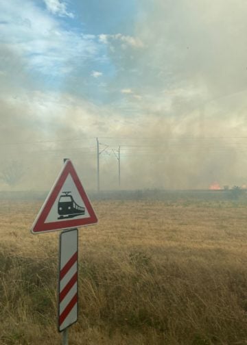 Waldbrand in Elbe-Elster bei Kölsa-Rehfeld