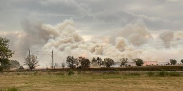 Waldbrand in Elbe-Elster bei Kölsa-Rehfeld. Evakuierung nötig!