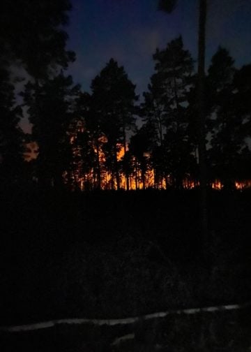 Waldbrand Lieberoser Heide; Blaulicht LDS und Umgebung
