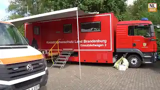 Waldbrand Falkenberg unter Kontrolle. Bundeswehrhubschrauber ziehen ab