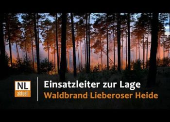 Waldbrand Lieberoser Heide: Feuer breitet sich aus. Moor zerstört